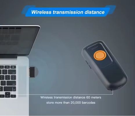 Hohe Entschlüsselungsgeschwindigkeit 1D CCD Portable Barcode Lesegerät Wireless Laser Barcode Scanner
