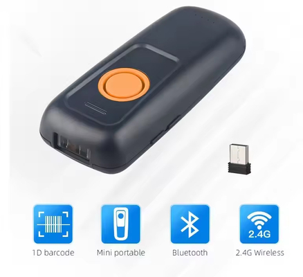 Hohe Entschlüsselungsgeschwindigkeit 1D CCD Portable Barcode Lesegerät Wireless Laser Barcode Scanner