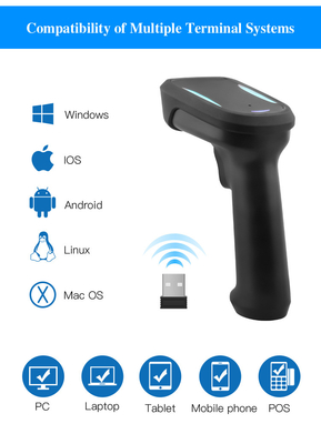 USB-Kabel Handheld 2D-Barcode-Scanner mit Drahtlösung 640x480