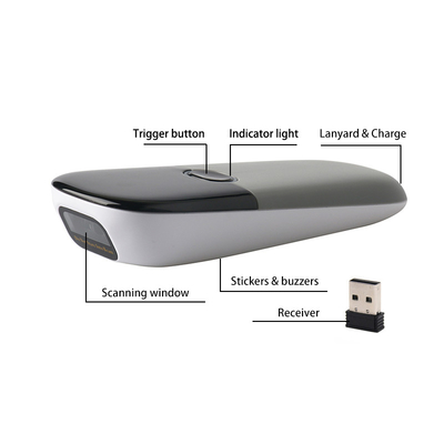 Mini-Portable Barcode Scanner drahtloser 2D-Bluetooth-Barcode-Leser DI9120-2D