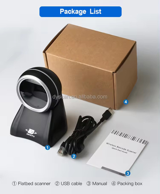 Omnidirectional 2D Desktop Barcode Scanner mit Bildschirm-Code-Reader