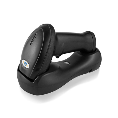 512k Speicherplatz 1600mAh Batterie Drahtloser 2D-Barcode-Scanner mit Ladekradel für Einzelhandelsketten