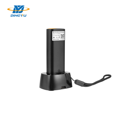 1D drahtloser tragbarer Barcode-Scanner Tragbarer Mini-Barcode-Reader mit Ladebasis