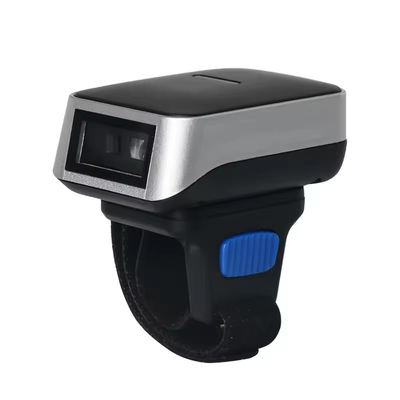 Mini 1D 2D CMOS drahtloser Barcode Scanner tragbarer Bluetooth Ring Finger QR Code Scanner