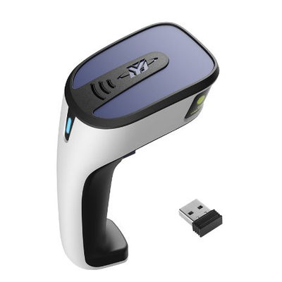 Kabelloser 2D-Barcodescanner mit 2,4G Bluetooth, 2200mAh Akku und 16 Stunden Dauerbetrieb