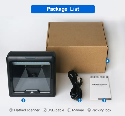 Tischmontierter omnidirectionaler Barcode-Scanner Hands-free automatisches Scannen für mobile Zahlungen