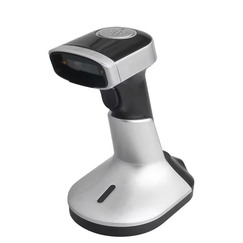 Handheld Barcode Scanner 1D Qr Code mit Ladestand USB Wireless Bluetooth Barcode Reader