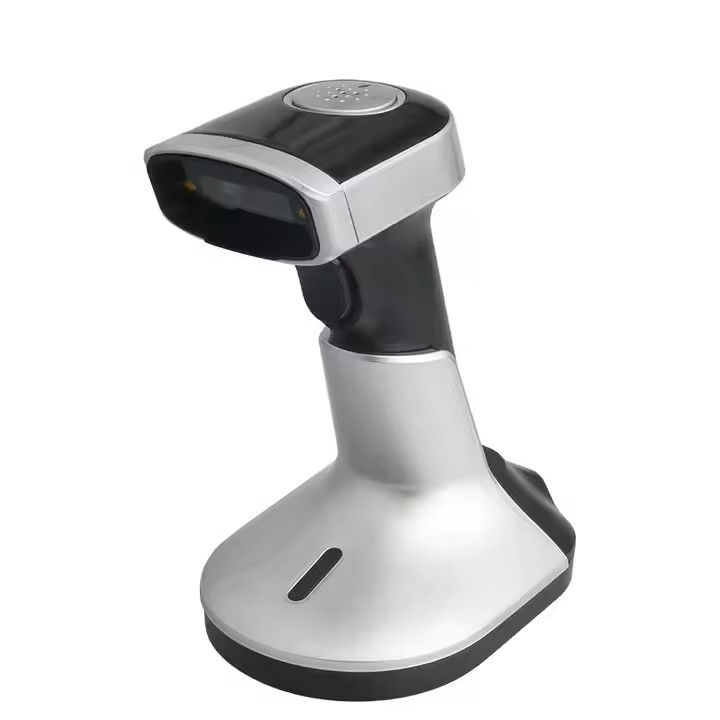 Wireless Bluetooth Barcode Scanner für Mobilgeräte 2D QR Code Reader mit Ladestand